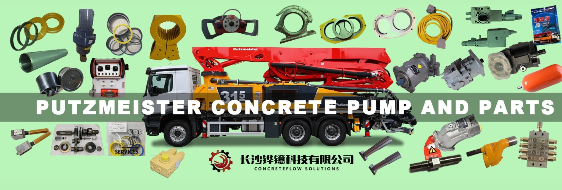 chất lượng Phụ tùng xe tải bơm bê tông nhà máy sản xuất